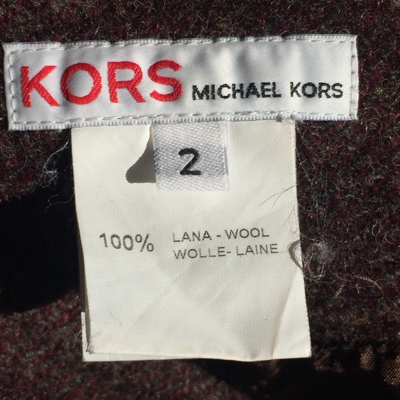 Kors By Michael Kors Burgundy wool skirt - Picture 9 of 9